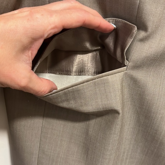 Vintage Oversized Blazer Tan MADE IN CANADA - Picture 13 of 15